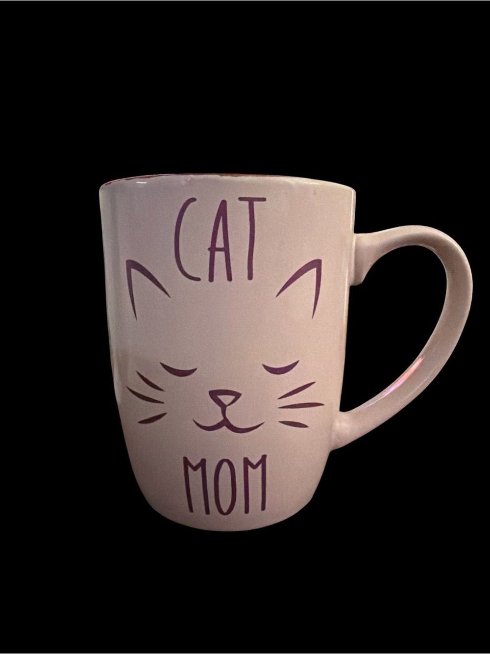 PetRageous Designs Pink Cat Mom Stoneware Mug Coffee Cup